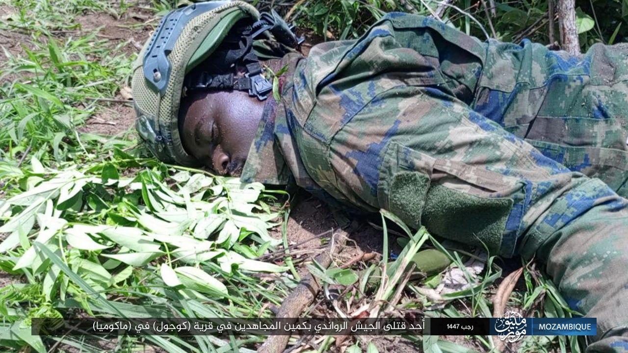 ولاية موزمبيق - صور: كمين استهدف دورية للقوات الرواندية الصليبية في قرية (كوجول) بمنطقة (ماكوميا) في شمال موزمبيق
