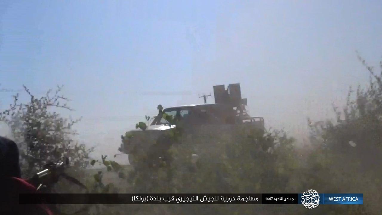 ولاية غرب إفريقية - صور: نتائج كمين استهدف دورية للجيش النيجيري المرتد قرب بلدة (بولكا) بمنطقة (برنو) في شمال نيجيريا